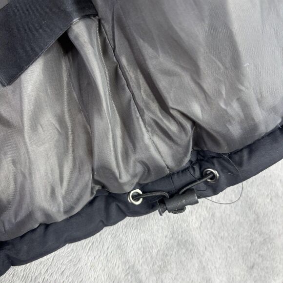 Wantdo Jacket Mens XL Black Hooded Puffer Parka Faux Fur Trim Winter Coat - Picture 9 of 13